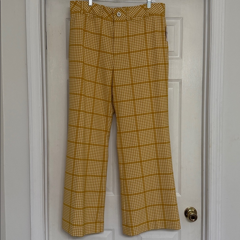 Anthropologie Maeve Retro Plaid Trousers, NWT, size 16 - Picture 7 of 16